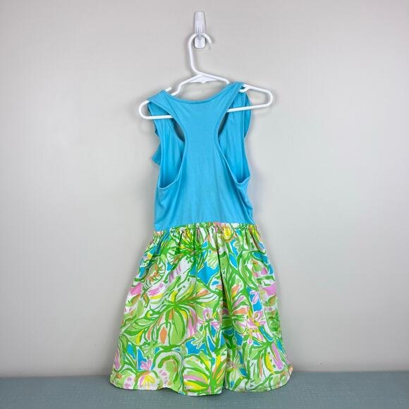 Lilly Pulitzer Girls Little Loranna Dress Multi Elephant Ears 10 - Picture 6 of 6